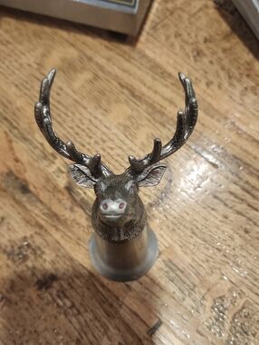 Vintage Jägermeister shot glass made from stainless steel